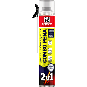 Den Braven Debbex Combo pianka do tubki i pistoletu 2w1, 750 ml