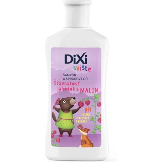 Dixi Sviště szampon i żel pod prysznic truskawka i malina dla dzieci 100 ml