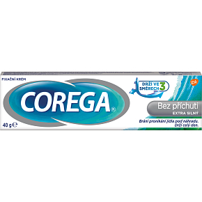 Corega Bez smaku extra mocny klej do protez, 40 g