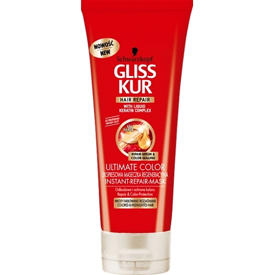 Gliss Kur Ultimate Color okamžitá regenerační maska 200 ml