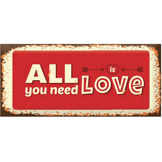 Bohemia Gifts Love Condoms dárkový kondom All You Need Is Love 1 kus