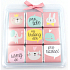 Nekupto Čokoládové puzzle Valentýn Zvířátka 9 x 5 g, 11 x 11,5 x 0,7 cm