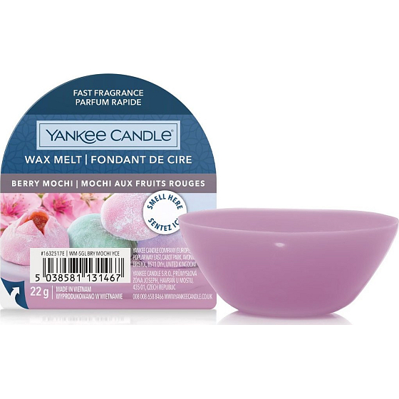 Yankee Candle Berry Mochi - Ovocné mochi vonný vosk do aromalampy 22 g