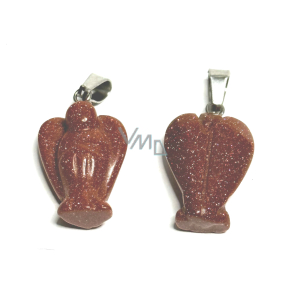 Goldstone złoty Anioł stróż kamień ambicji, 2 - 2,2 cm, ręcznie szlifowany Goldstone złoty Anioł stróż kamień ambicji, 2 - 2,2 cm, ręcznie szlifowany