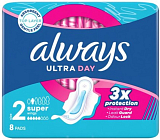 Always Ultra Day Super damskie podpaski ze skrzydełkami, 8 sztuk