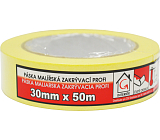 Mako Komfort taśma klejąca zakrywająca gładka krep, 7 dni, do 60 °C, 30 mm × 50 m