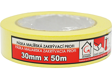 Mako Komfort taśma klejąca zakrywająca gładka krep, 7 dni, do 60 °C, 30 mm × 50 m