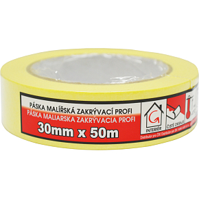 Mako Komfort taśma klejąca zakrywająca gładka krep, 7 dni, do 60 °C, 30 mm × 50 m