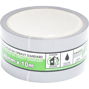 Mako Standard taśma tekstylna do napraw, srebrna, 48 mm × 10 m