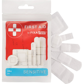 Fixaplast First Aid Sensitive mix plastrów, 24 szt.