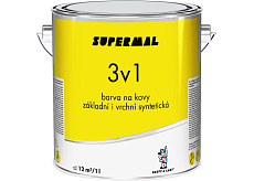 Supermal 3v1 S2177 0155 antracitowa farba syntetyczna na metale, 2,5 l