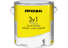 Supermal 3v1 S2177 0280 hněď tmavá vrchní syntetická barva na kovy, 2,5 l
