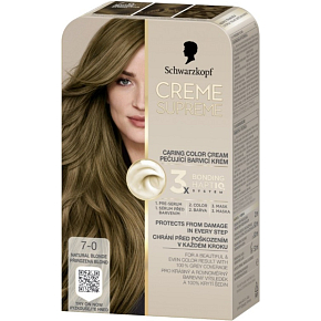 Schwarzkopf Creme Supreme farba do włosów 7-0 naturalny blond 60 ml Schwarzkopf Creme Supreme farba do włosów 7-0 naturalny blond 60 ml
