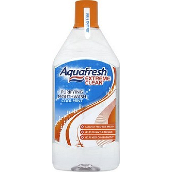 Aquafresh Extreme Clean Purifying Cool Mint ústní voda 500 ml