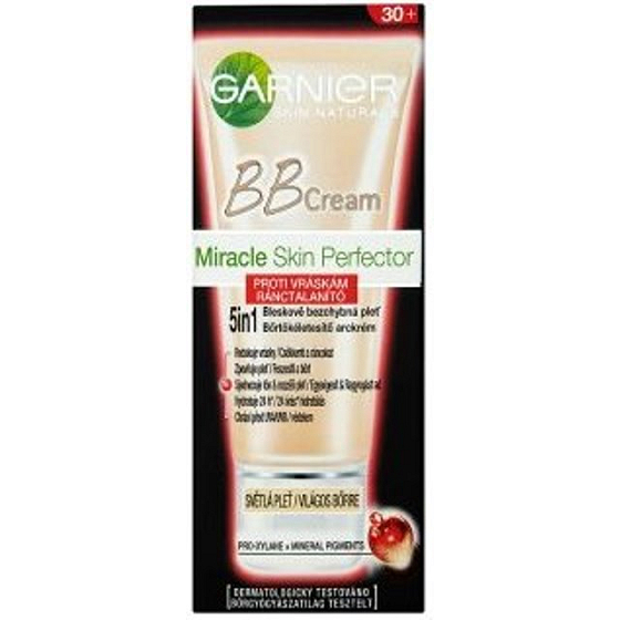 Garnier Skin Naturals Miracle Skin Perfector BB Cream proti vráskám světlá pleť 50 ml