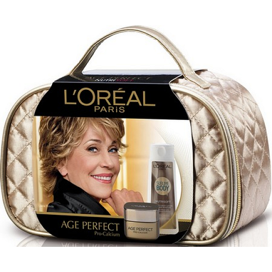 Loreal Paris Age Perfect 55 denní krém 50 ml + tělové mléko 200 ml, kosmetická sada pro ženy