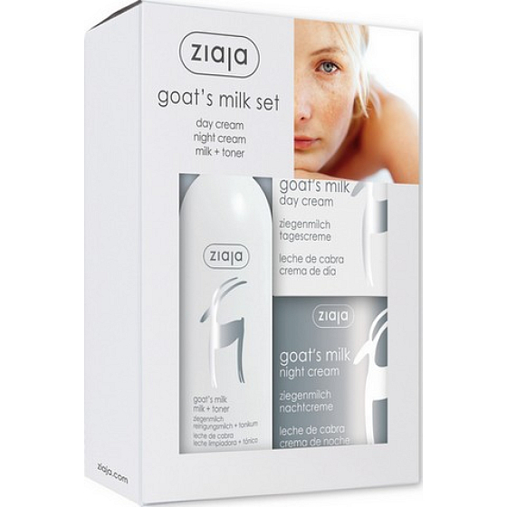 Ziaja Kozí mléko mléko 200 ml + denní krém 50 ml + noční krém 50 ml, kosmetická sada