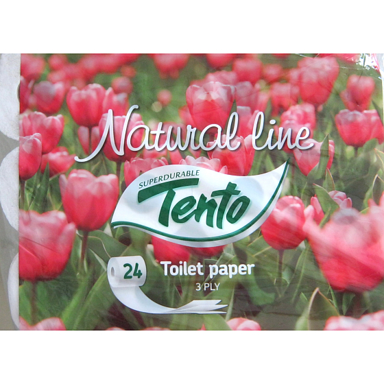 Tento Natural Line toaletní papír 3 vrstvý 24 kusů
