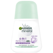 Garnier Mineral Protection Floral Fresh 48h kulkový antiperspirant deodorant roll-on dla kobiet 50 ml