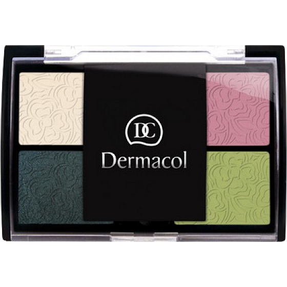 Dermacol Quattro Eye Shadow oční stíny 04 Zelené oči 5 g