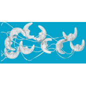 Łańcuch miesiąc z srebrnymi brokatem 180 cm