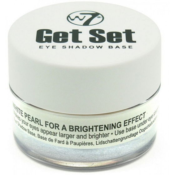 W7 Get Set Eye Shadow Base podklad pod oční stíny s rozjasňujicím efektem White Pearl 7 g