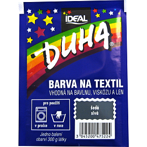 Ideal Duha szara, farba do tkanin na bawełnę, wiskozę i len, na 300 g tkaniny, 15 g