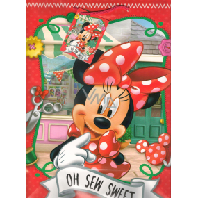 Ditipo Dárková papírová taška 26 x 13,7 x 32,4 cm Disney Minnie Oh Sew Sweet