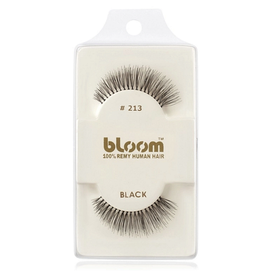 Bloom Natural nalepovací řasy z přírodních vlasů obloučkové černé No.213