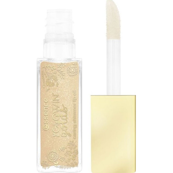 Essence The Glowin' Golds Caring Shimmer Lip Oil pečující olej na rty 01 Heart Of Gold 9 ml