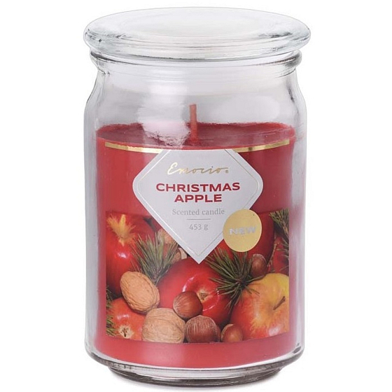 Emocio Christmas Apple - Vánoční jablko vonná svíčka sklo se skleněným víčkem 453 g 93 x 142 mm