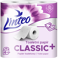 Linteo papier toaletowy 2-warstwowy, 4 rolki, 17 m rolka