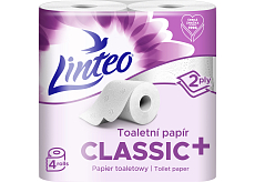 Linteo papier toaletowy 2-warstwowy, 4 rolki, 17 m rolki