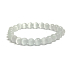 Selenit / Alabaster bransoletka elastyczna naturalny kamień, kuleczka 8 mm / 16 - 17 cm, anielska energia