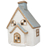 Domek porcelánový s LED osvětlením 10 x 14 cm