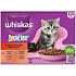 Whiskas Junior klasyczne posiłki w sosie wołowym, kurczakiem, jagnięciną, indykiem saszetki w sosie 12 x 85 g