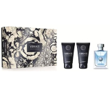 Versace Pour Homme toaletní voda 50 ml + balzám po holení 50 ml + sprchový gel 50 ml, dárková sada pro muže