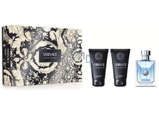 Versace Pour Homme toaletní voda 50 ml + balzám po holení 50 ml + sprchový gel 50 ml, dárková sada pro muže