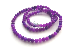 Sugilit náramek/náhrdelník elastický přírodní kámen, kulička 6 mm / 108 korálků - guma Láska • Moudrost • Pravda
