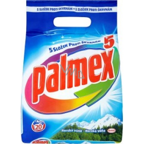 Palmex 5 Horská vůně prášek na praní 20 dávek 1,4 kg Palmex 5 Horská vůně prášek na praní 20 dávek 1,4 kg