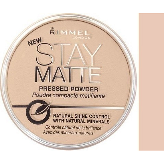 Rimmel London Stay Matte Powder puder 005 Silky Beige 14 g
