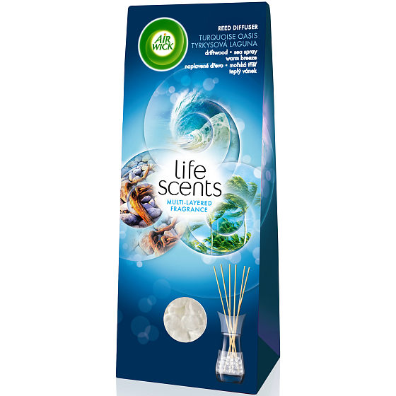 Air Wick Life Scents Tyrkysová laguna vonné tyčinky 30 ml