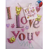Nekupto Dárková papírová taška 23 x 18 x 10 cm I Love You 1 kus 426 30