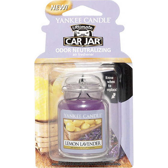 Yankee Candle Lemon Lavender - Citrón a levandule gelová vonná visačka do auta 30 g