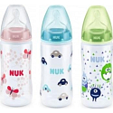 Nuk First Choice silikonové pítko 0-6 měsíců láhev plastová 300 ml