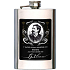 Bohemia Gifts Gentleman stalowa butelka na alkohol 200 ml