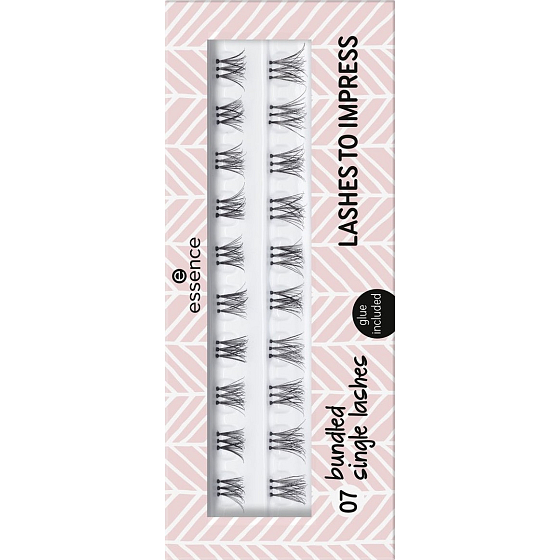 Essence Lashes To Impress sztuczne rzęsy 07 Bundled Single Lashes 20 sztuk