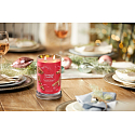 Yankee Candle Sparkling Cinnamon - Iskrząca cynamonowa świeca Signature Tumbler duża szklana 2 knoty 567 g