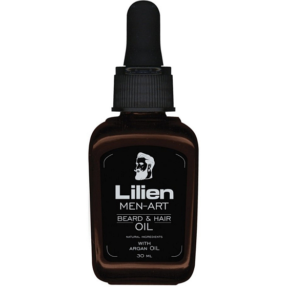 Lilien Men Art beard & Hair oil White olej z dodatkiem oleju arganowego do pielęgnacji włosów i brody 30 ml