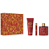Versace Eros Flame woda perfumowana 100 ml + żel pod prysznic 150 ml + woda perfumowana 10 ml, zestaw prezentowy dla mężczyzn